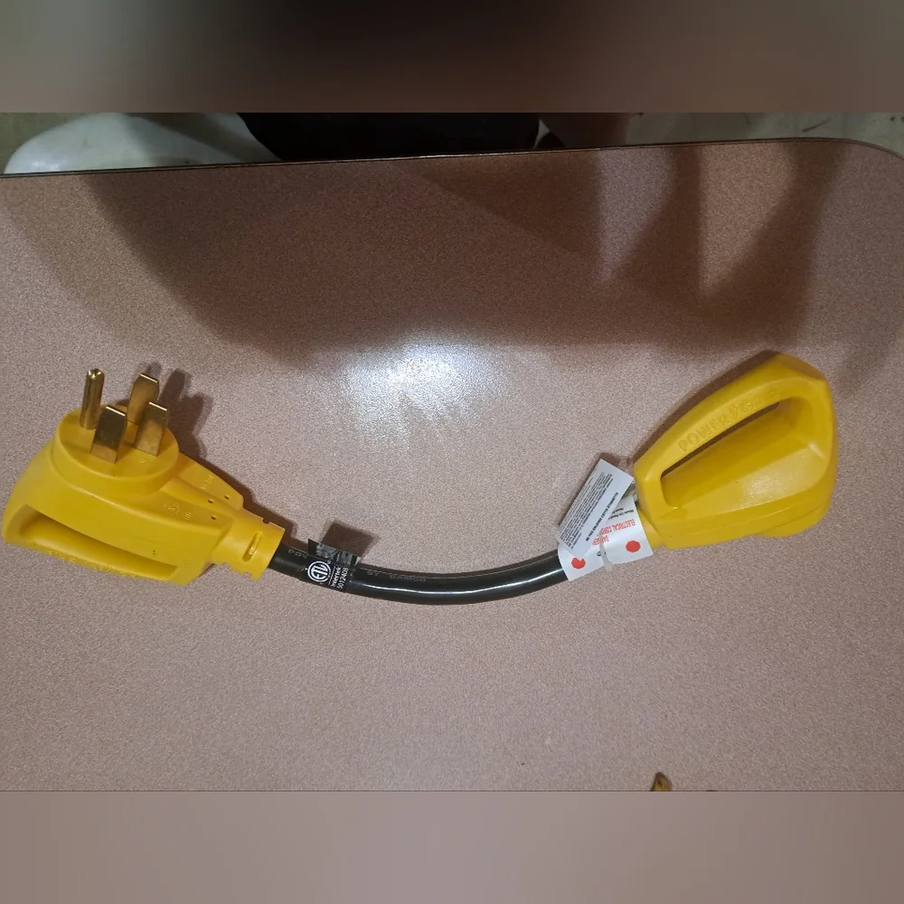 2 RV Trailer Dogbone Adapters (1) 30-50amp & (1) Dogbone adapter 15-30amp